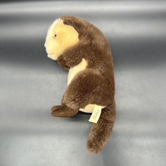 Brown Sea Otter Stuffed Animal Plush Miyoni by Aurora Lovey Toy 2023 Bean Bottom - Picture 4 of 10